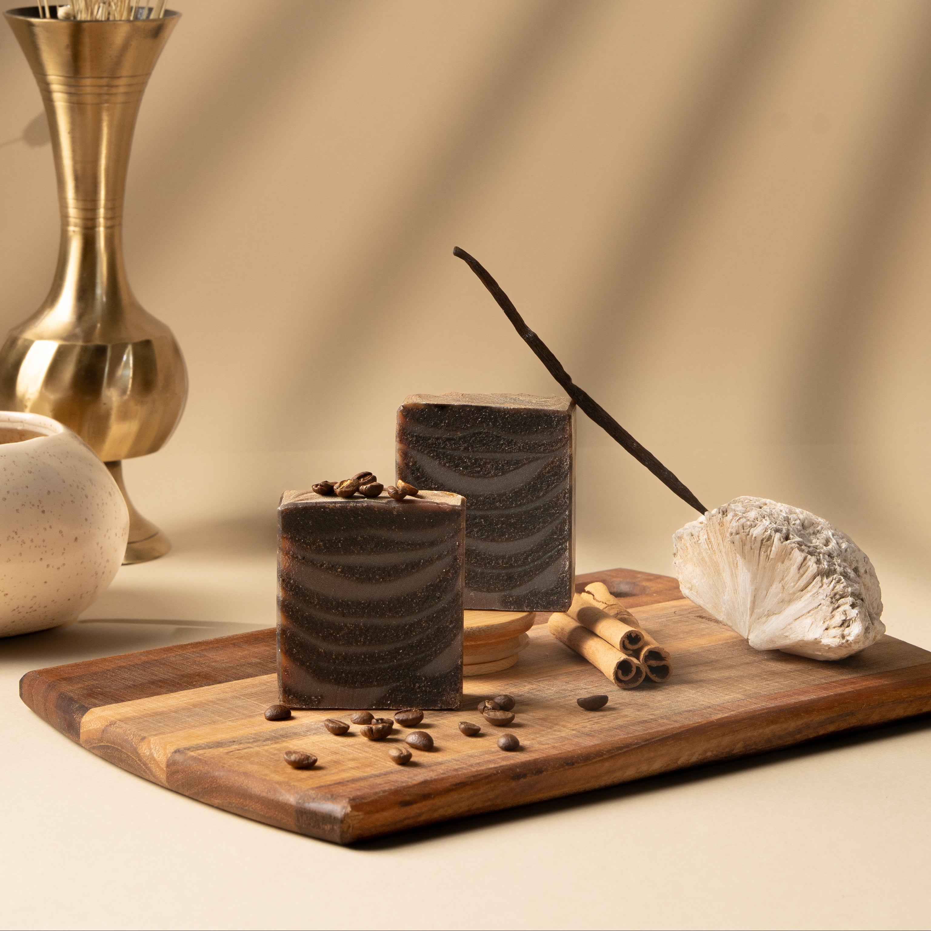 Coffee Vanilla Cinnamon Handcrafted Cold Processed Soap