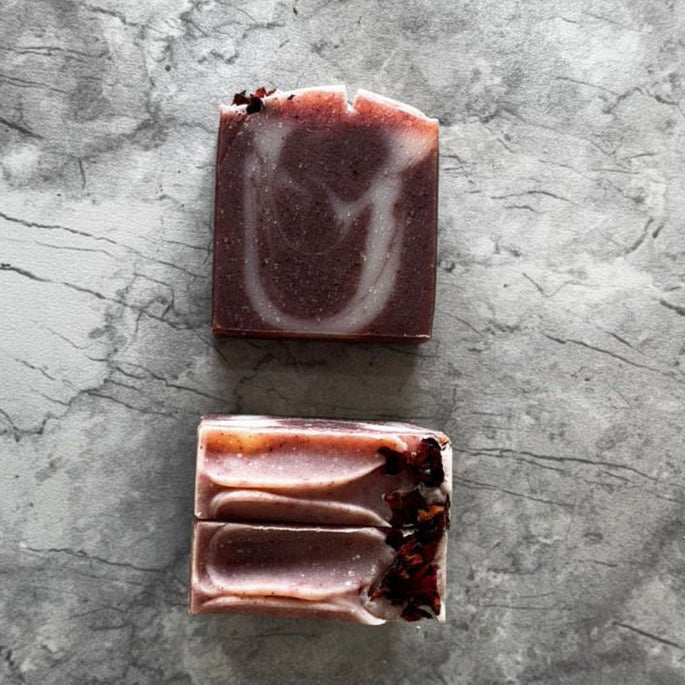 MANJISTHA JASUD ROSEHIP SOAP BAR | Cold Processed, Handcrafted Organic Skin Rejuvenation