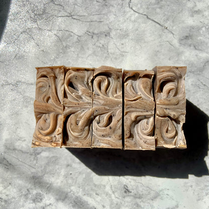 COFFEE-VANILLA-CINNAMON SOAP BAR [Cold Processed | Handcrafted | Organic | Artisan]