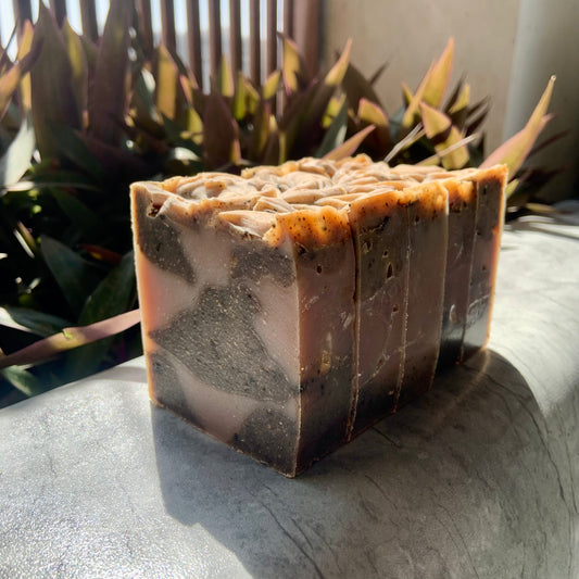 COFFEE-VANILLA-CINNAMON SOAP BAR [Cold Processed | Handcrafted | Organic | Artisan]