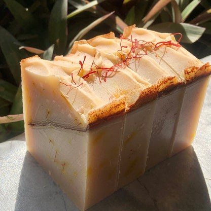 KESAR CHANDAN SOAP BAR [Cold Processed | Handcrafted | Organic | Artisan]