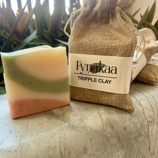 TRIPLE CLAY SOAP BAR [Cold Processed | Handcrafted | Organic | Artisan]