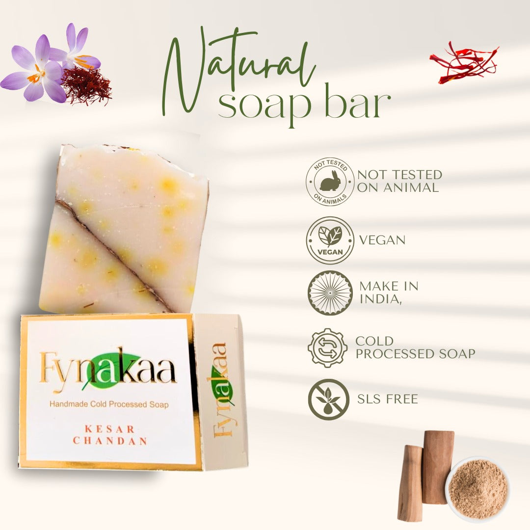 Kesar Chandan Cold Processed Handmade Natural Organic Premium Soap