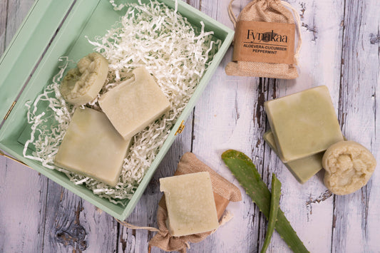 Aloevera Cucumber Peppermint Cold Processed Handmade Natural Organic Premium Soap
